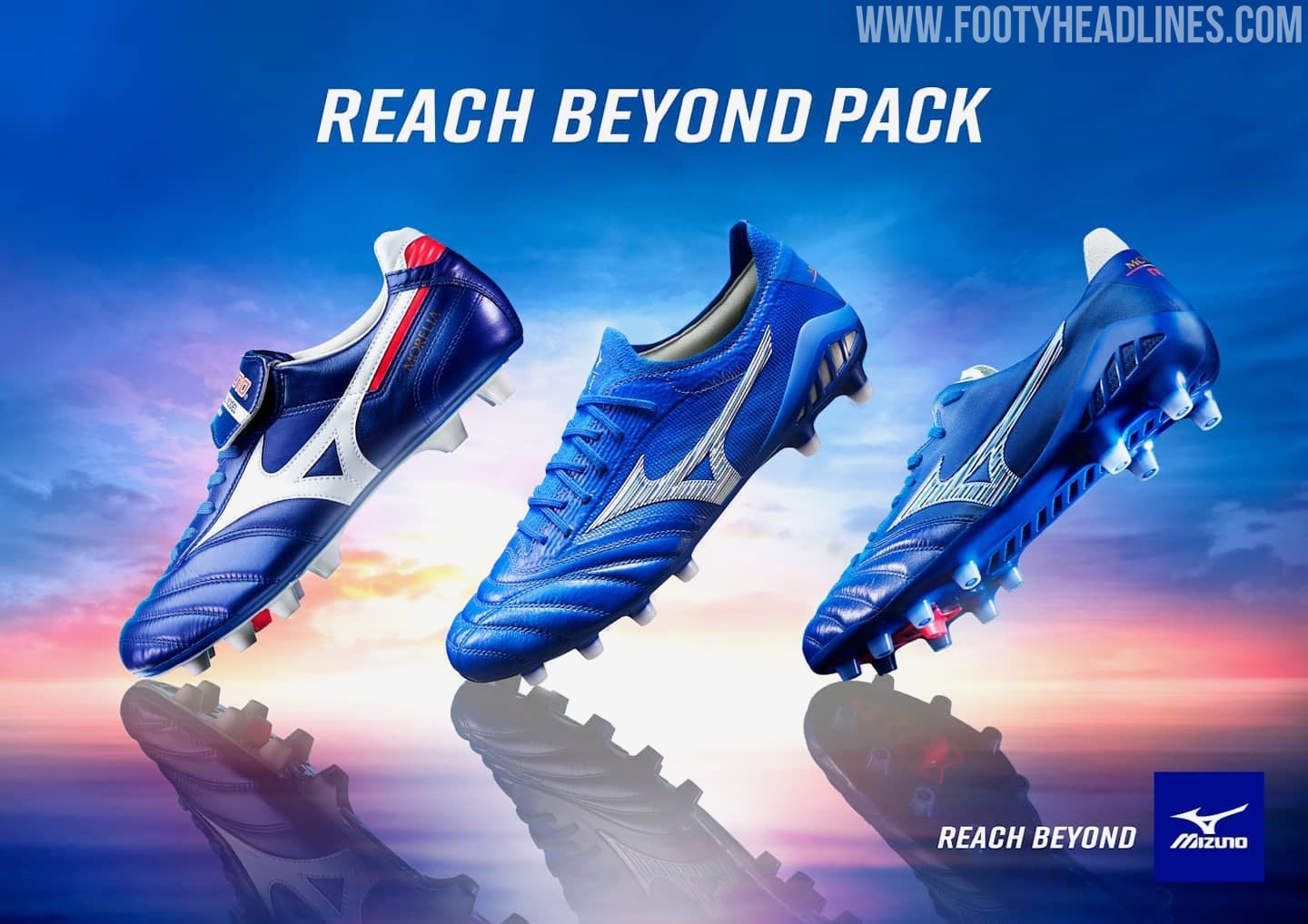 Samurai Blue Mizuno Reach Beyond Toyko 2020 Boots Pack